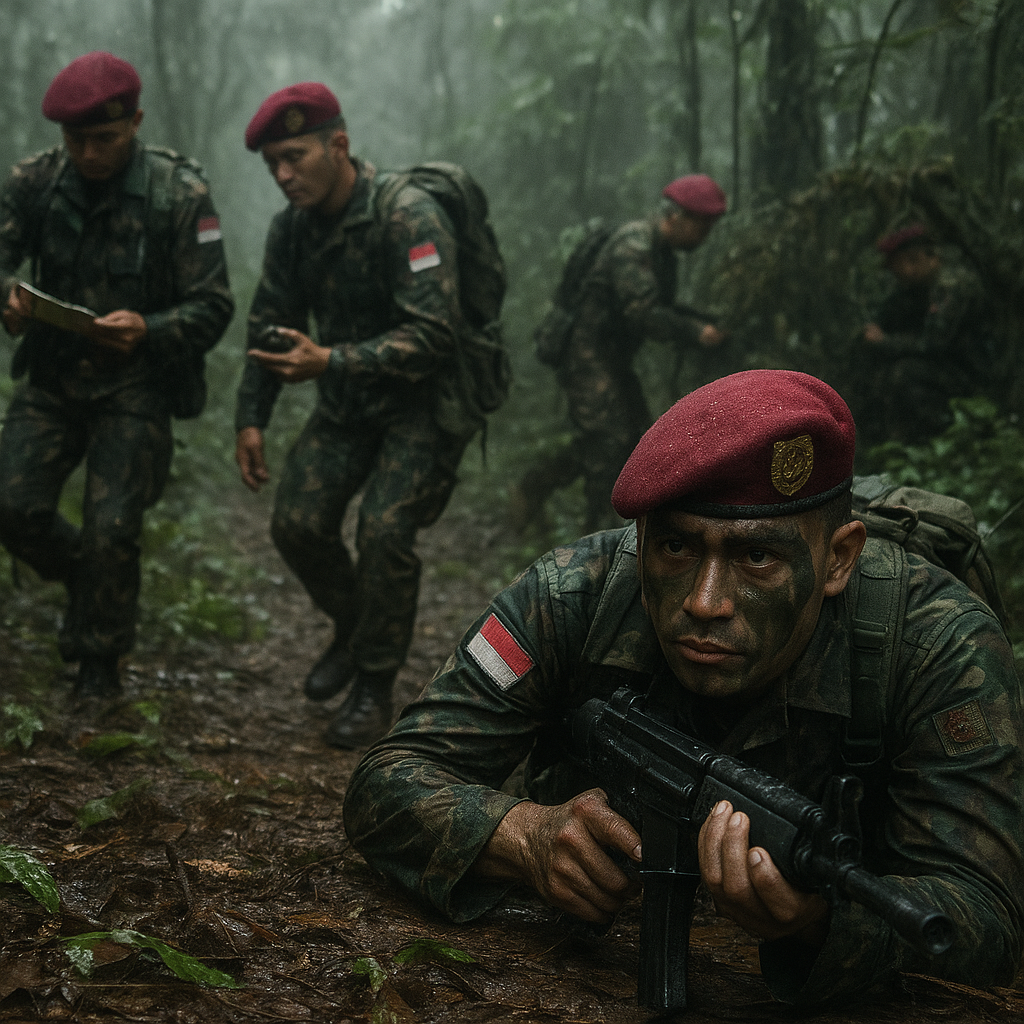 Latihan Tempur Hutan Komando Kopassus: Teknik Patrolling, Ambush, dan Raid dalam Kondisi Ekstrem