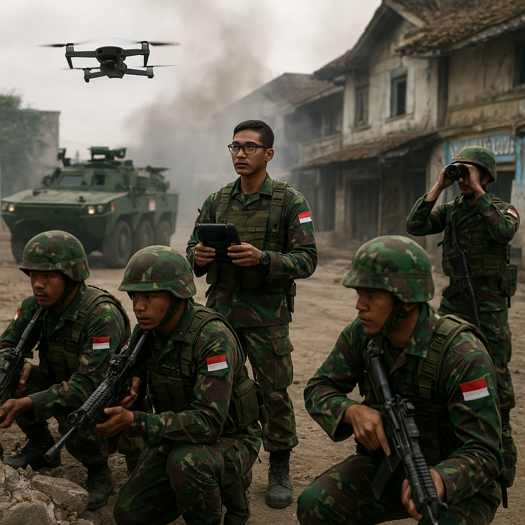 Latihan Combined Arms dalam Simulasi Pertempuran Urban