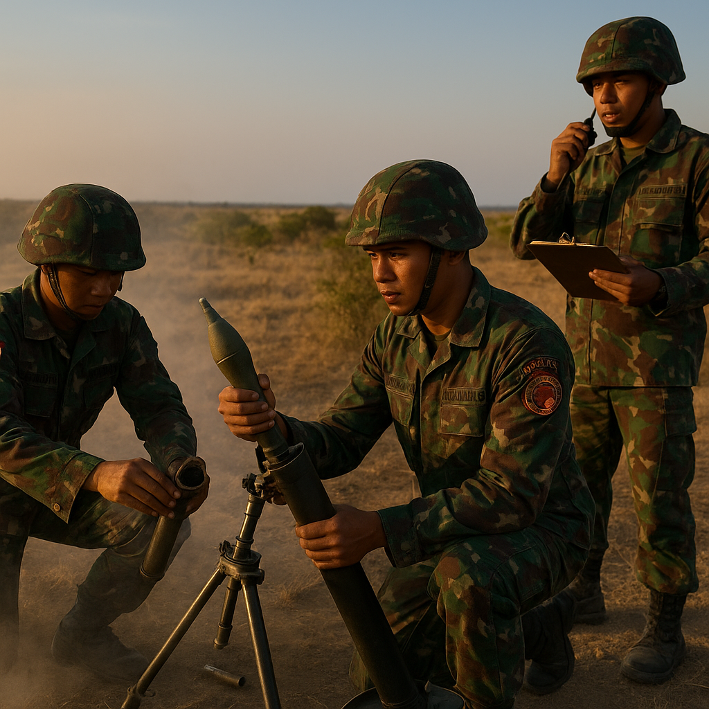 Prajurit Yonif 3 Marinir Uji Ketepatan Senjata Bantuan di Situbondo