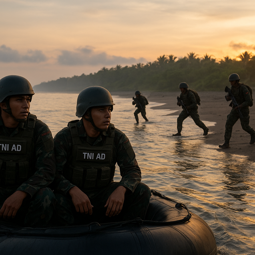 Bedah Manuver Infiltrasi Amfibi oleh Batalyon Raider TNI AD