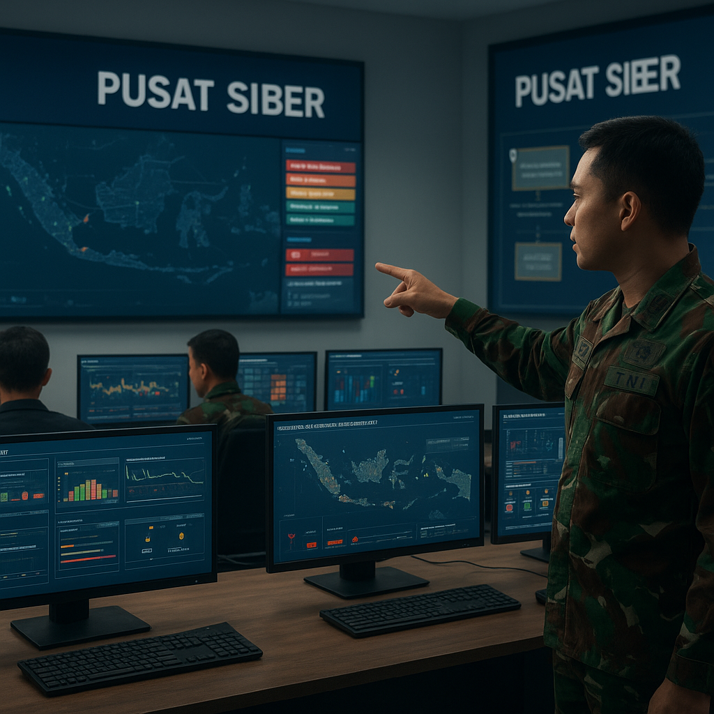 Simulasi Cyber Defense: Tim Sitiks TNI Latih Proteksi Jaringan Komando dan Kendali di Pusat Siber