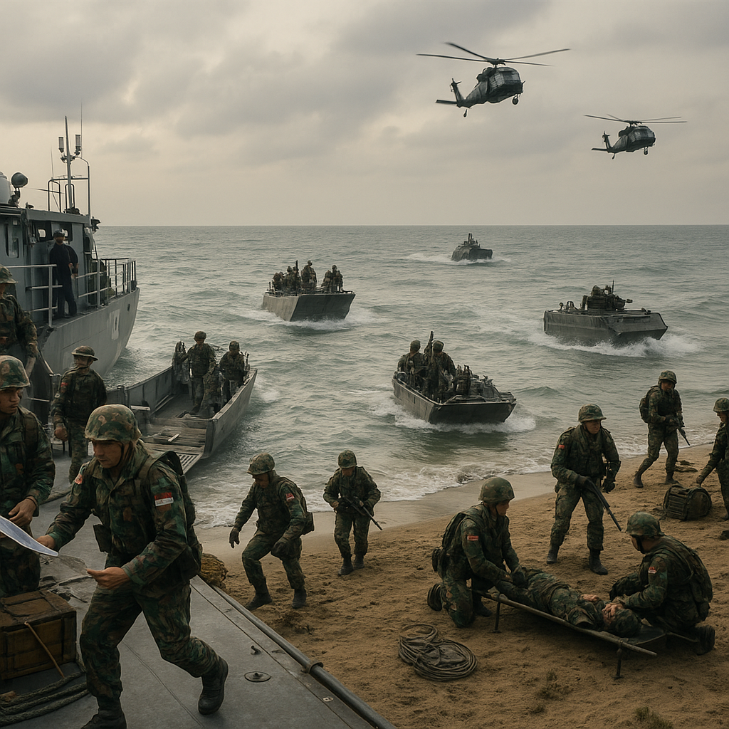 Analisis Doktrin Operasi Amfibi Korps Marinir: Dari Fase Embarkasi Hingga Pendaratan