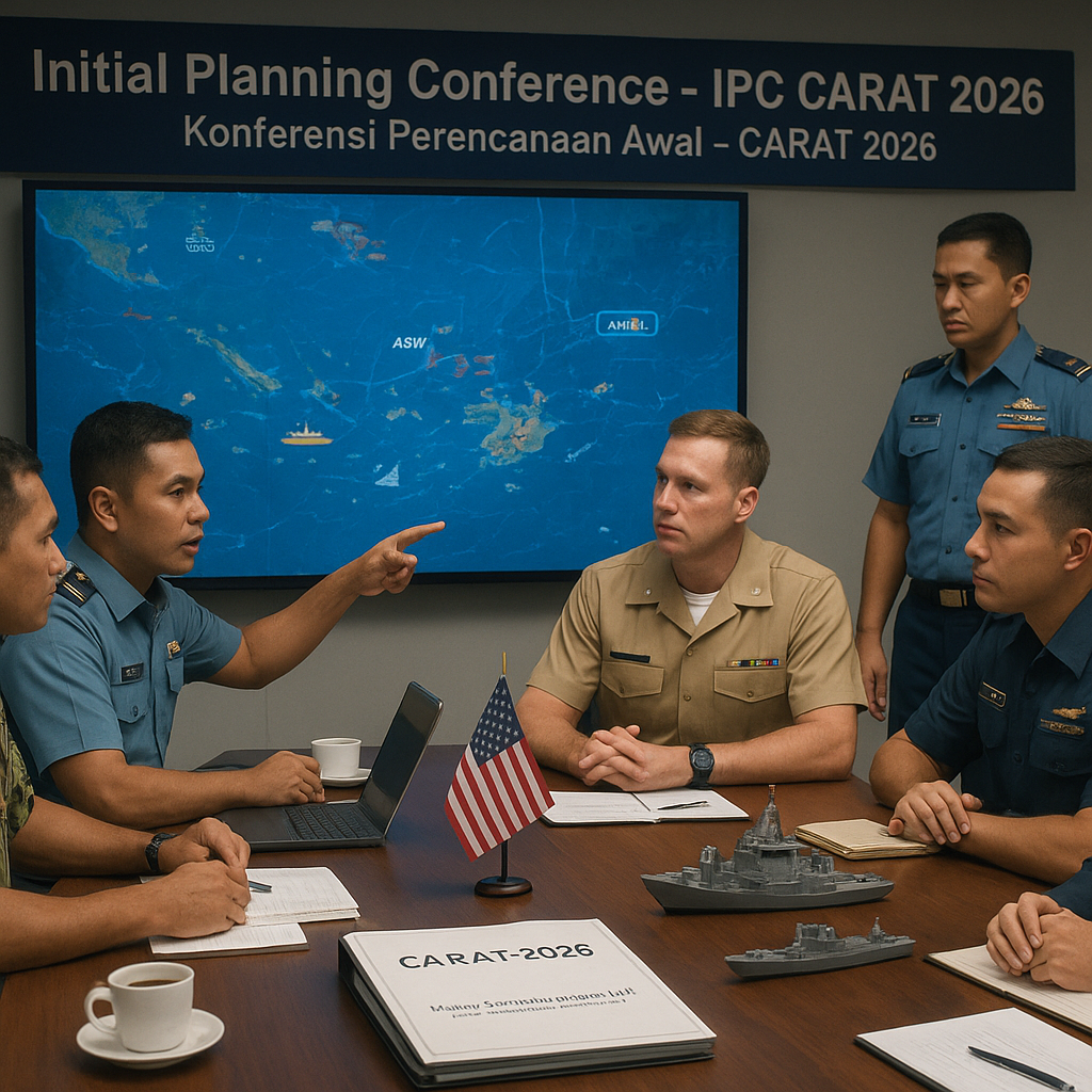 TNI AL Gandeng US Navy dan US Marines, Bahas Skenario Latihan Gabungan CARAT 2026 dalam Initial Planning Conference