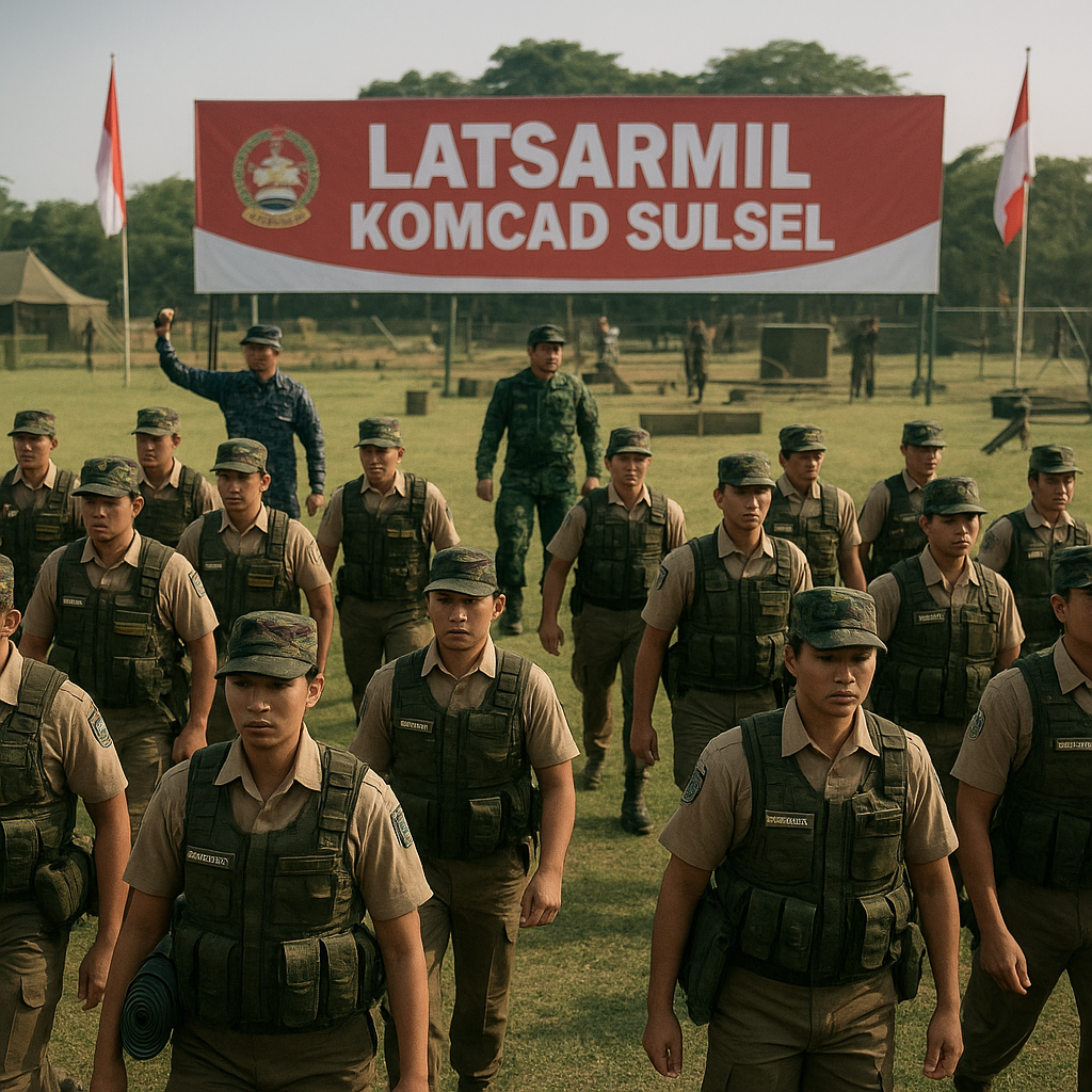 500 ASN Pemda Sulsel Juga Ikuti Latihan Dasar Militer Komcad