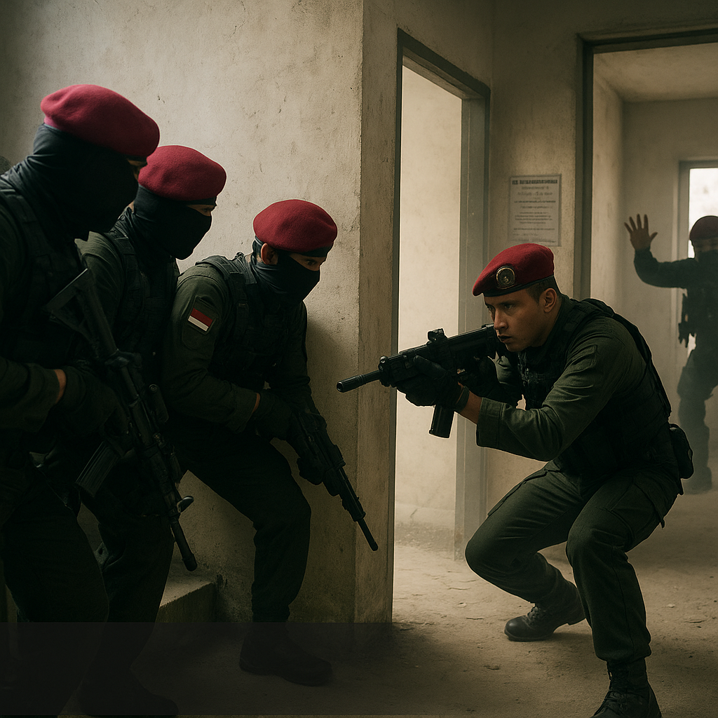 Pelatihan Kopassus: Bedah Teknik Close Quarters Battle (CQB) untuk Penyerbuan Gedung Bertingkat