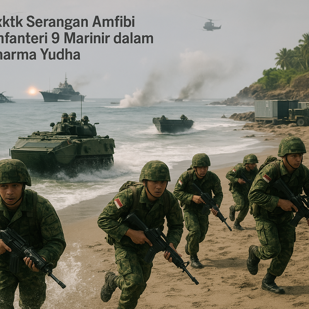Analisis Taktik Serangan Amfibi Brigade Infanteri 9 Marinir dalam Latihan Dharma Yudha