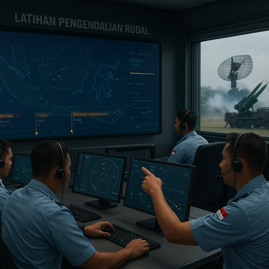 Latihan Pengendalian Rudal Pertahanan Udara TNI AU Libatkan Sistem Command and Control Terintegrasi