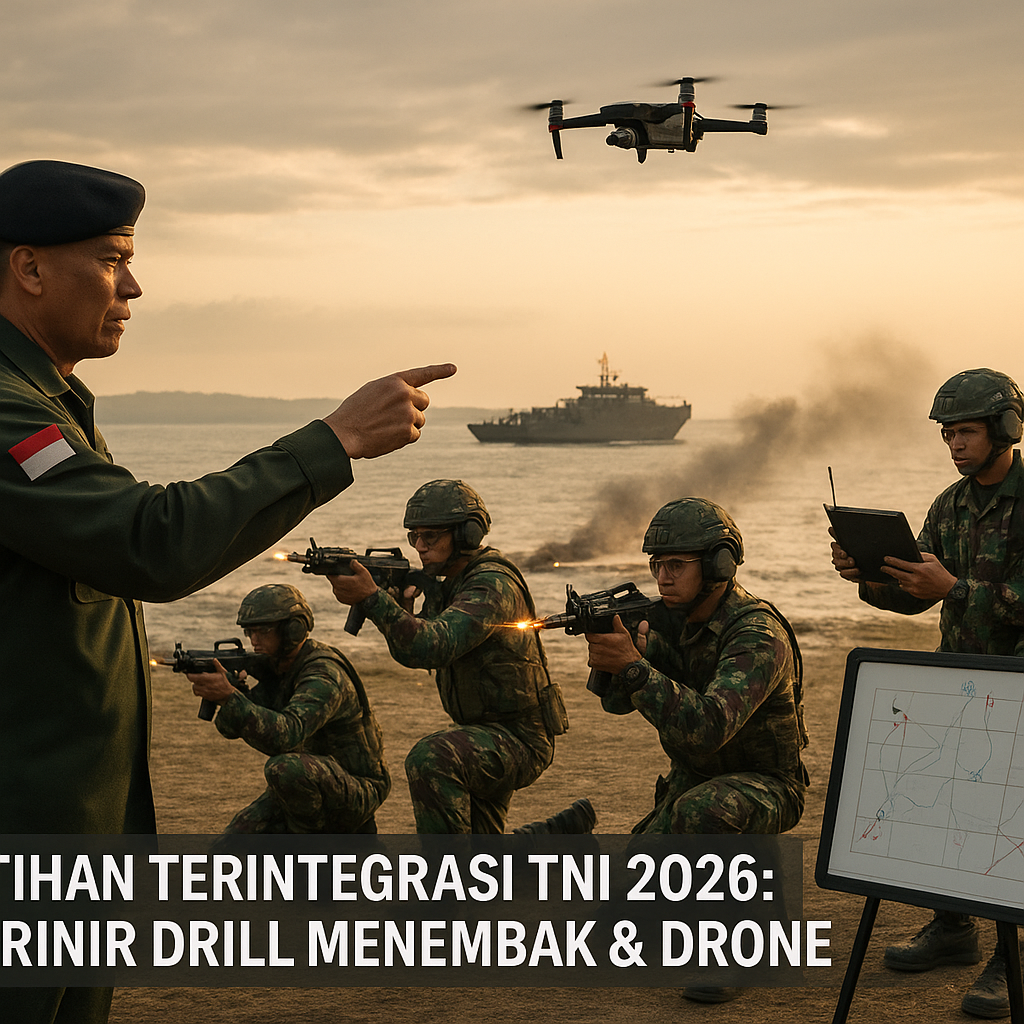 Latihan Terintegrasi TNI 2026, Pangkormar Perintahkan Marinir Drill Menembak hingga Pakai Drone