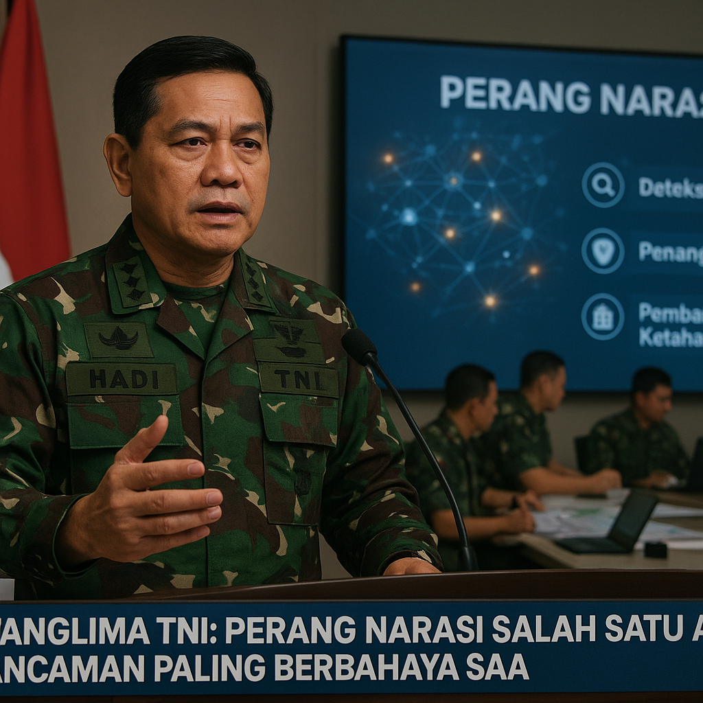 Panglima TNI: Perang Narasi Salah Satu Ancaman Paling Berbahaya Saat Ini