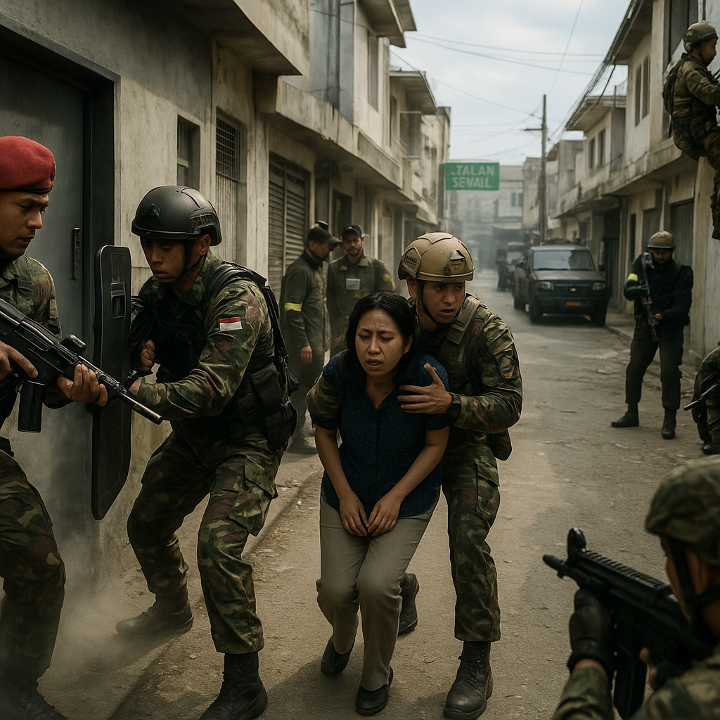 Latihan Cross-Training Kopassus dengan Special Forces ASEAN dalam Urban Warfare