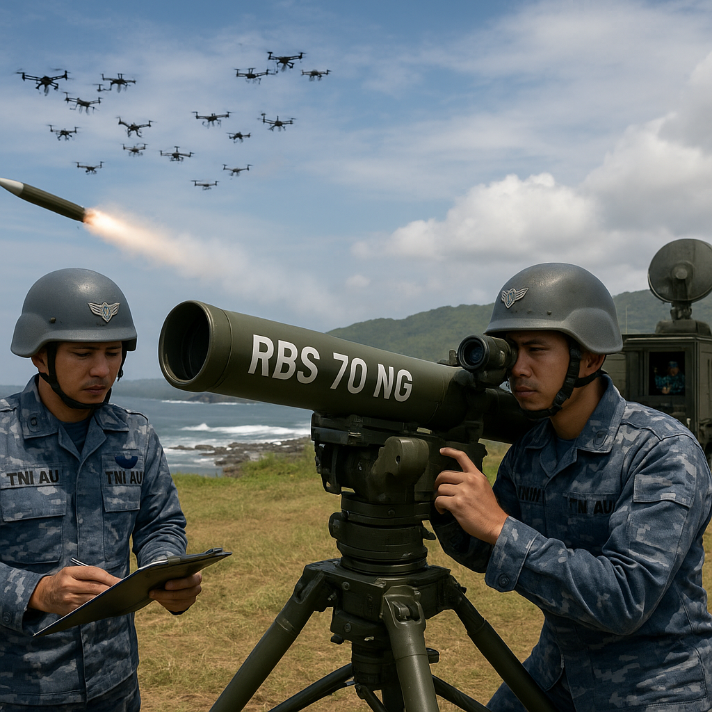 TNI AU Gelar Latihan Penembakan Rudal Darat-ke-Udara di Pameungpeuk, Simulasi Hadapi Drone Swarm