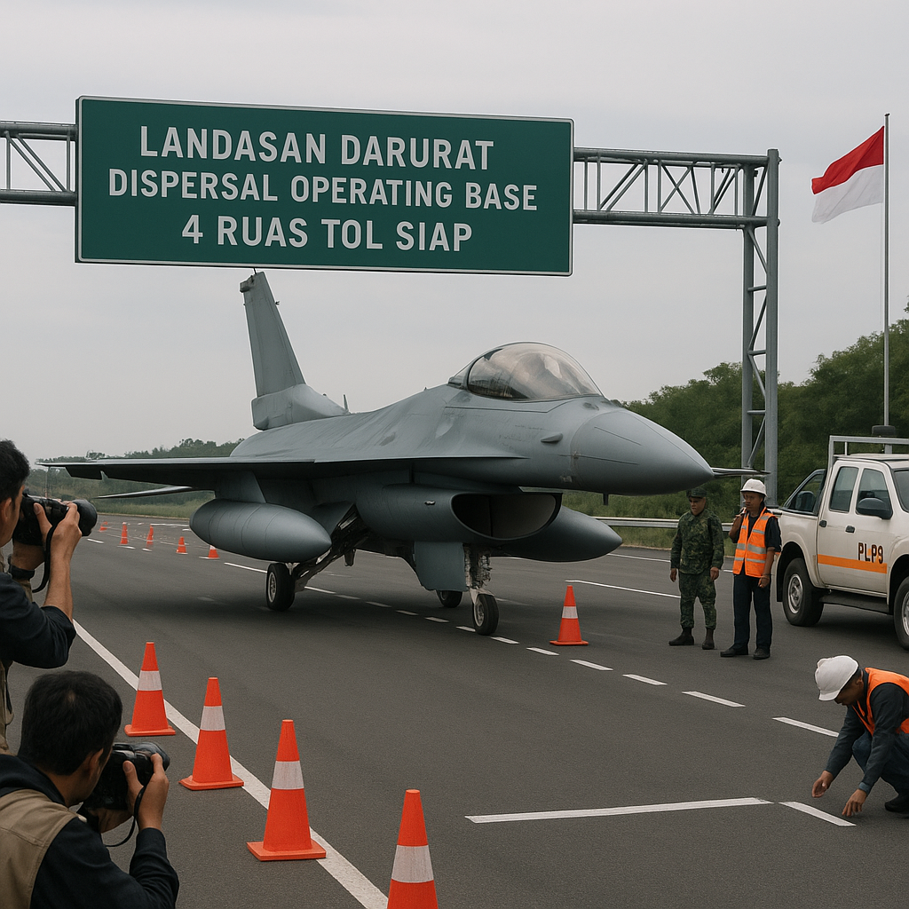 PU Siapkan Empat Ruas Tol sebagai Landasan Darurat Pesawat Tempur TNI AU
