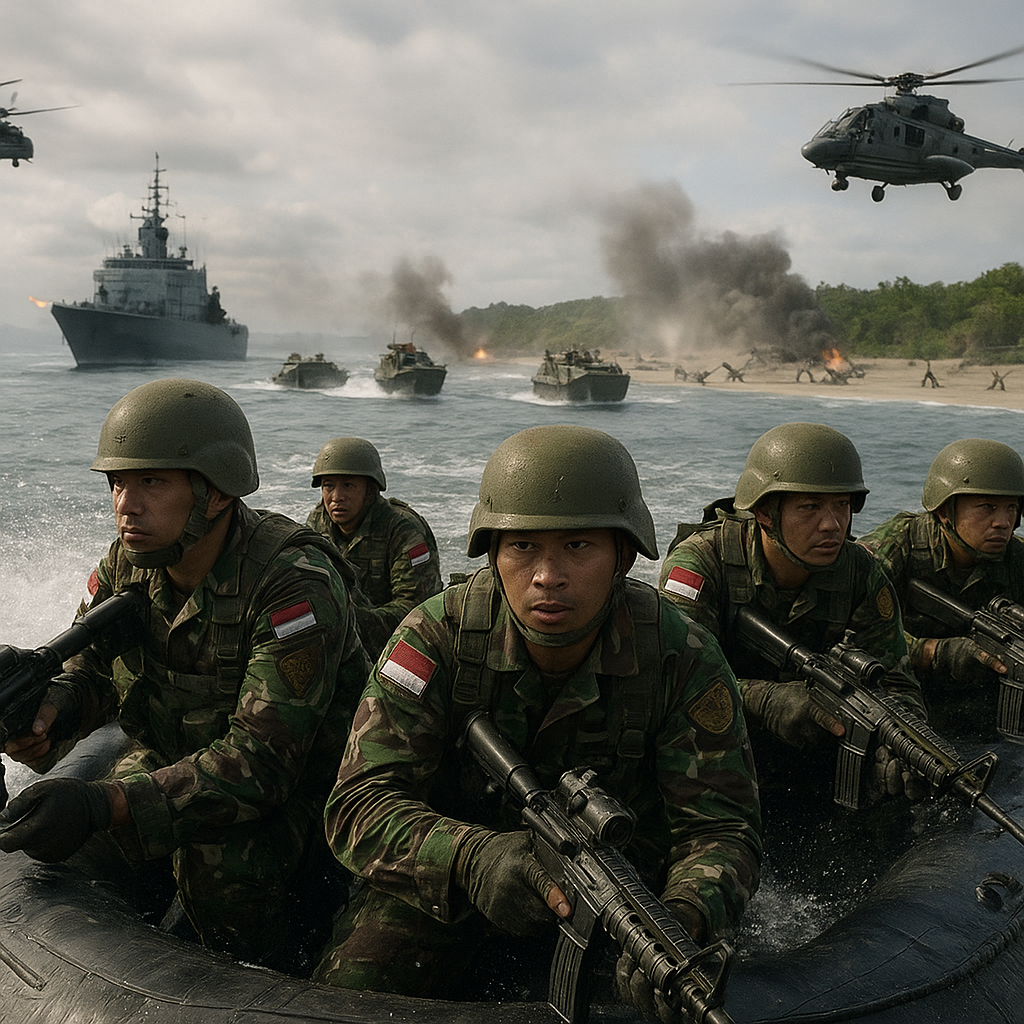 Analisis Taktik Amphibious Raid Korps Marinir dalam Latihan Amfibi Berskala Besar
