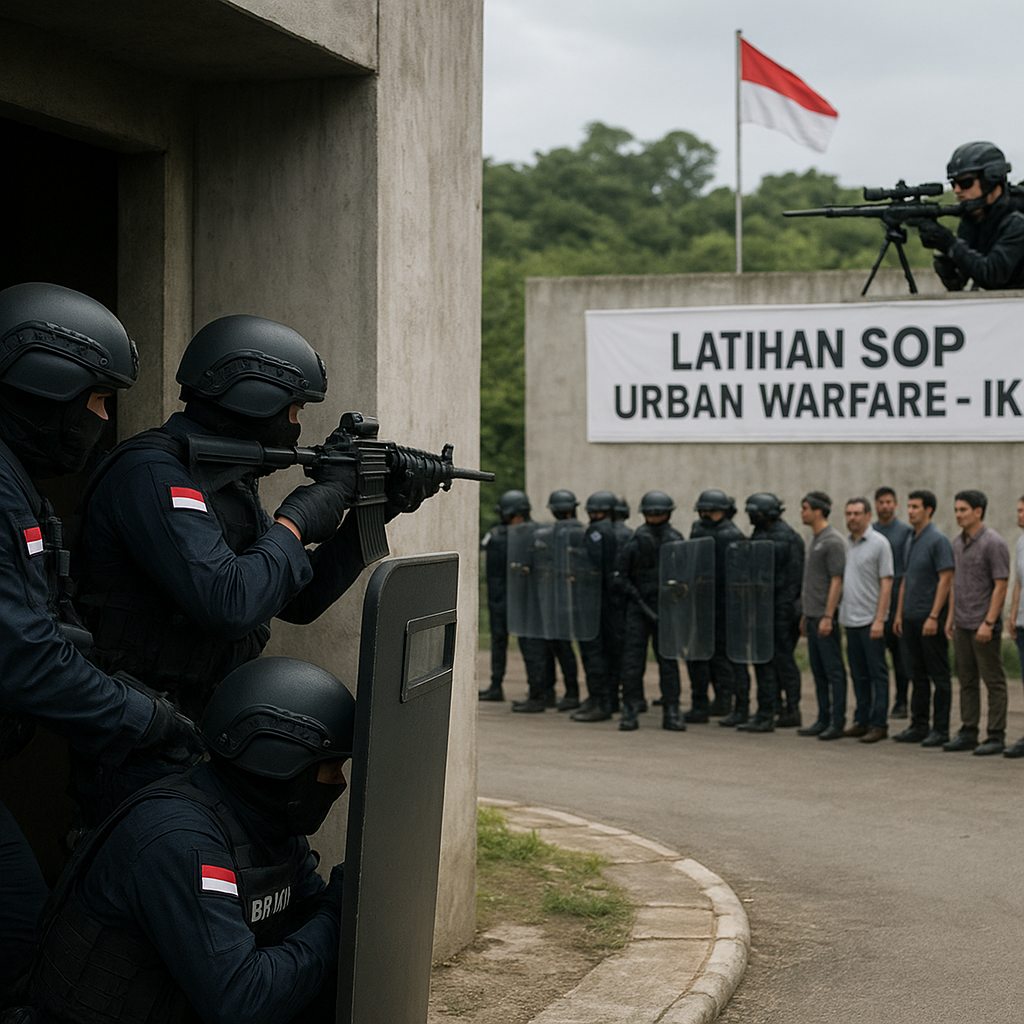 Brimob Pelopor Kembangkan Taktik Urban Warfare untuk Amankan Ibu Kota Negara Baru