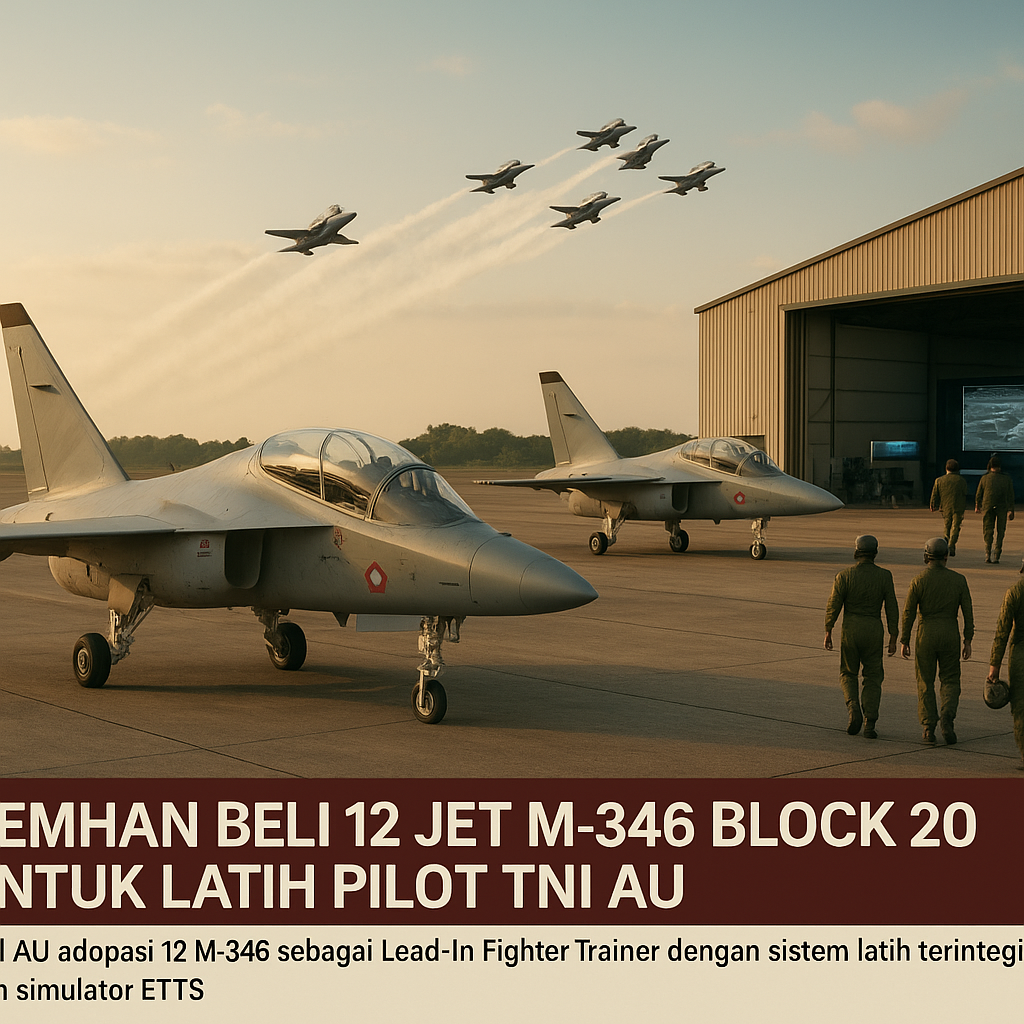 Kemhan Beli 12 Jet M-346 Block 20 untuk Latih Pilot TNI AU