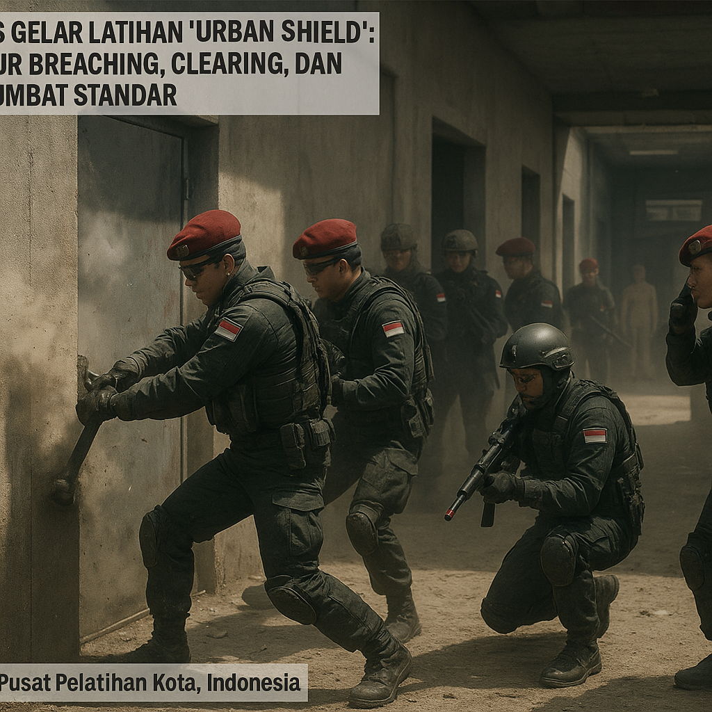 Kopassus Gelar Latihan 'Urban Shield': Prosedur Breaching, Clearing, dan Room Combat Standar