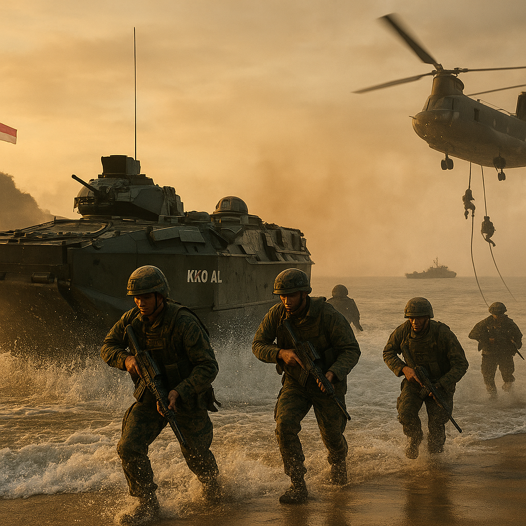 Bedah Taktik Marine Corps AS & KKO AL dalam Latihan Amphibious Raid 'Crocodile Strike 2026'