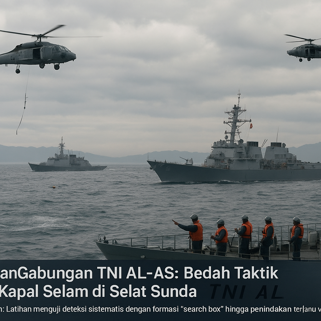 Latihan Gabungan TNI AL-AS: Bedah Taktik Anti-Kapal Selam di Selat Sunda