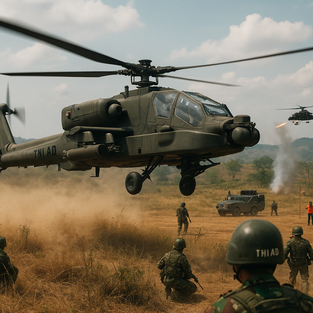 Bedah Taktik: Manuver Helikopter Serang TNI AD dalam Latihan Tempur Udara-Darat