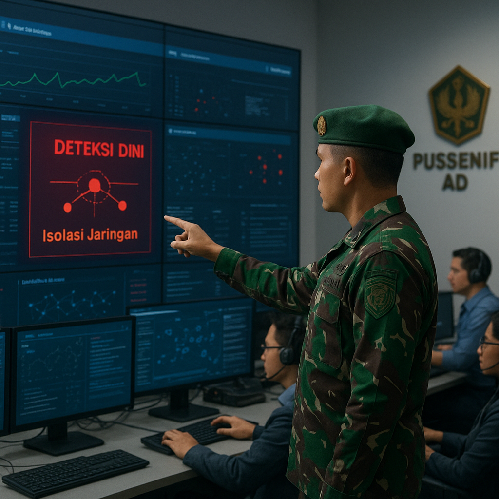 Simulasi Cyber Defense Pussenif AD: Langkah demi Langkah Tangkal Serangan Jaringan Komando
