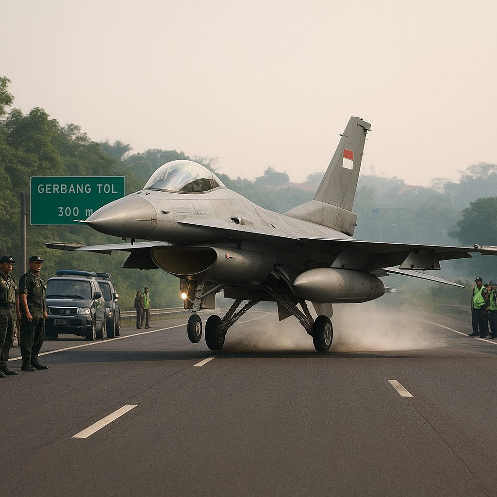 5 Fakta Jalan Tol Disiapkan Jadi Pendaratan Jet Tempur