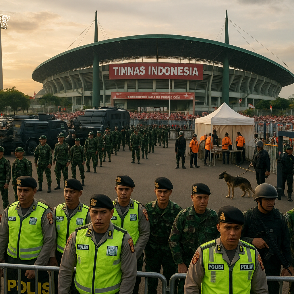 Laga Timnas Indonesia Vs Kamboja, 1.097 Personel Gabungan Disiagakan di Stadion Pakansari