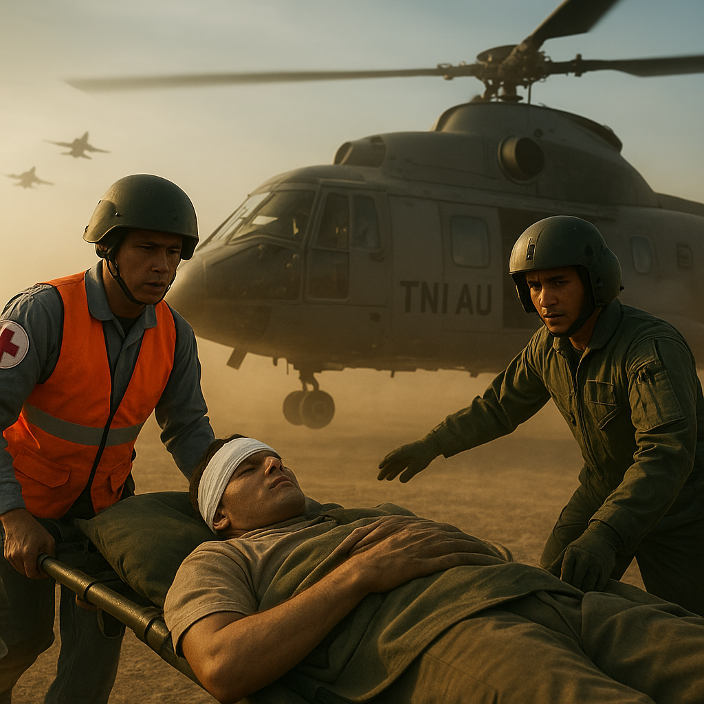 Latihan Tempur TNI AU: Prosedur Evakuasi Medis di Medan Konflik (CASEVAC)