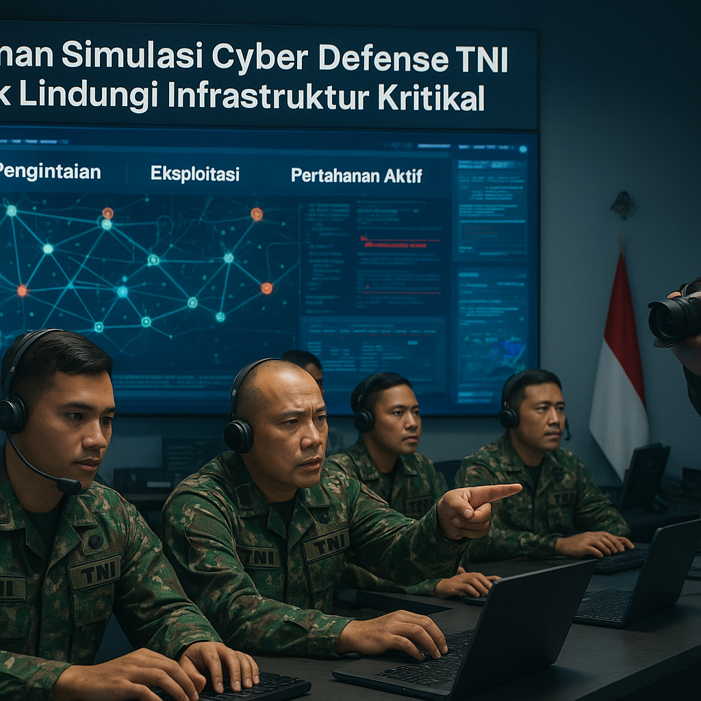 Latihan Simulasi Cyber Defense TNI untuk Lindungi Infrastruktur Kritikal