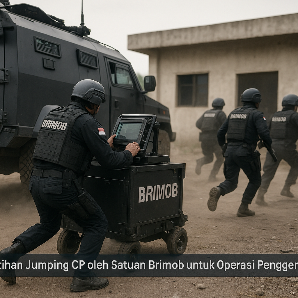 Latihan Jumping CP oleh Satuan Brimob untuk Operasi Penggerebekan