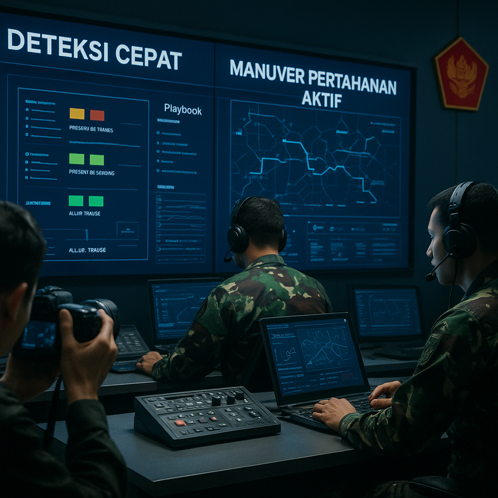 Simulasi Cyber Defense Exercise oleh Satuan Cyber TNI