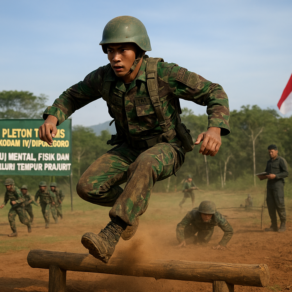 Pleton Tangkas Kodam IV/Diponegoro Uji Mental, Fisik dan Naluri Tempur Prajurit
