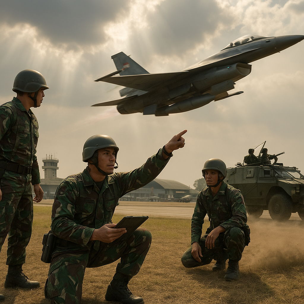 Latihan Tempur Gabungan TNI AU: Integrasi Jet Tempur dan Pasukan Darat