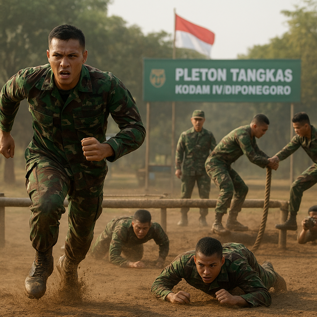 Pleton Tangkas Kodam IV/Diponegoro Uji Mental, Fisik dan Naluri Tempur Prajurit
