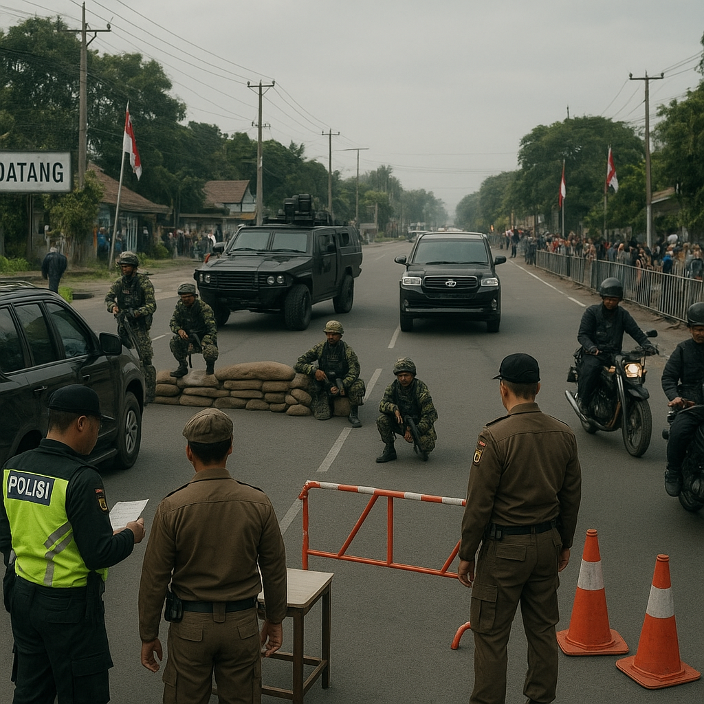 Skema Pengamanan VVIP Berlapis di Batang: Analisis Penempatan Pos dan Rantai Komando
