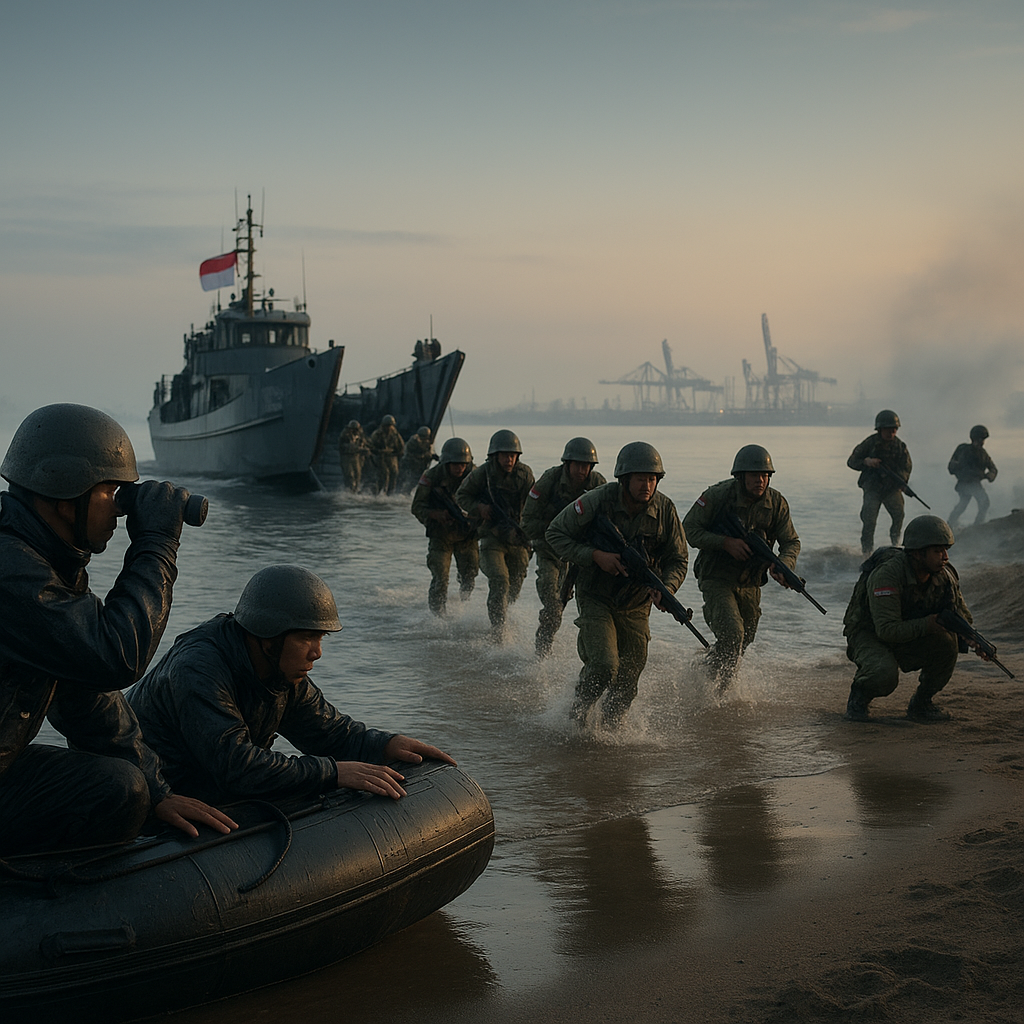 Analisis Taktik Manuver Marinir Dalam Latihan Amphibi di Tanjung Priok