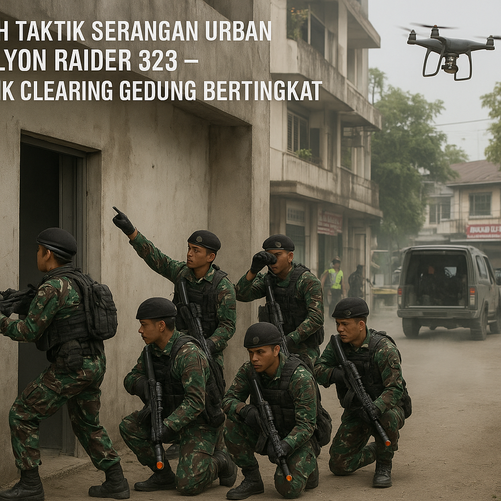 Bedah Taktik Serangan Urban Batalyon Raider 323, Teknik Clearing Gedung Bertingkat