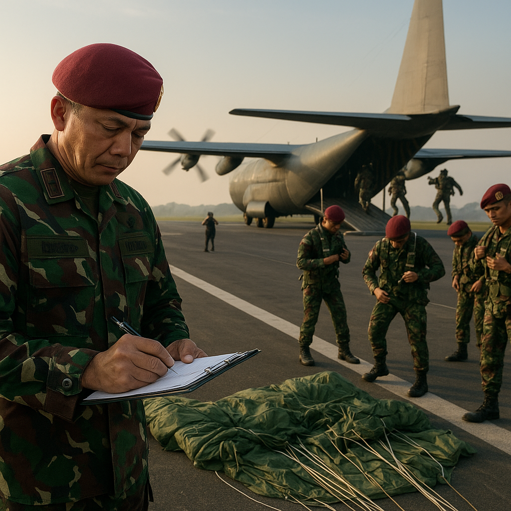 Danjen Kopassus Pimpin Latihan Jumping di Lanud Halim, Asah Kemampuan Airborne