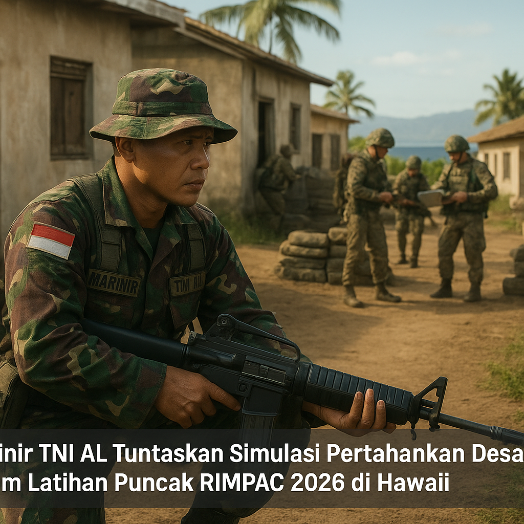 Marinir TNI AL Tuntaskan Simulasi Pertahankan Desa dalam Latihan Puncak RIMPAC 2026 di Hawaii