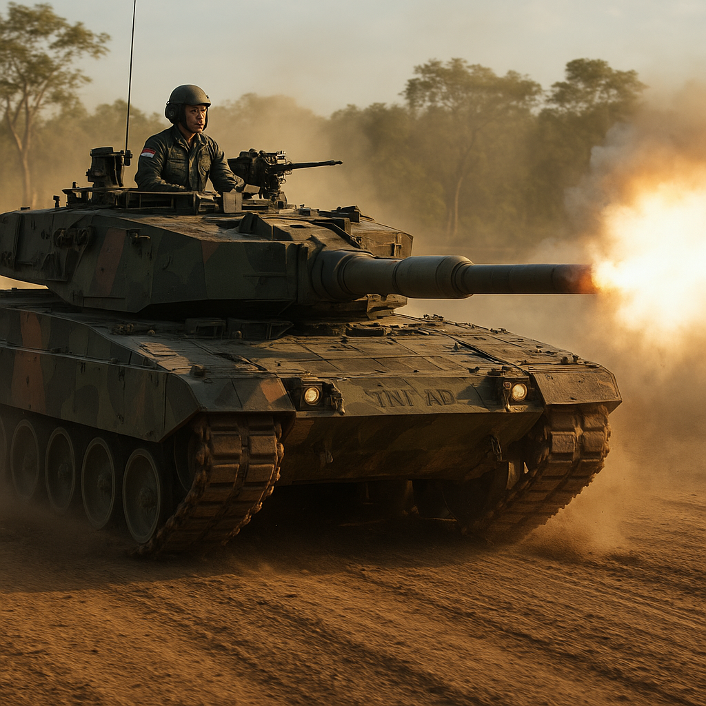 Bedah Prosedur Standar Operasi (SOP) Penembakan Meriam Tank Leopard 2RI dalam Kondisi Bergerak