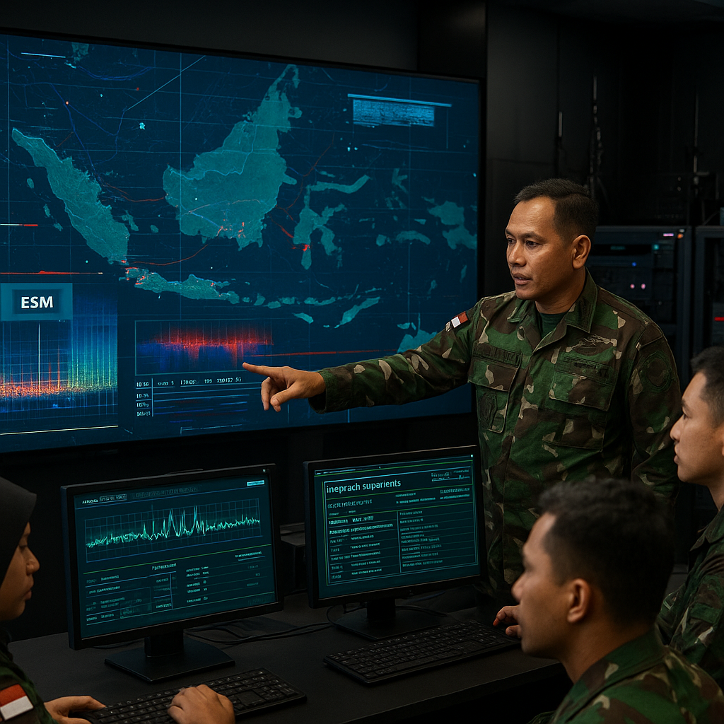 Simulasi Electronic Warfare dalam Latihan Cyber Defense TNI