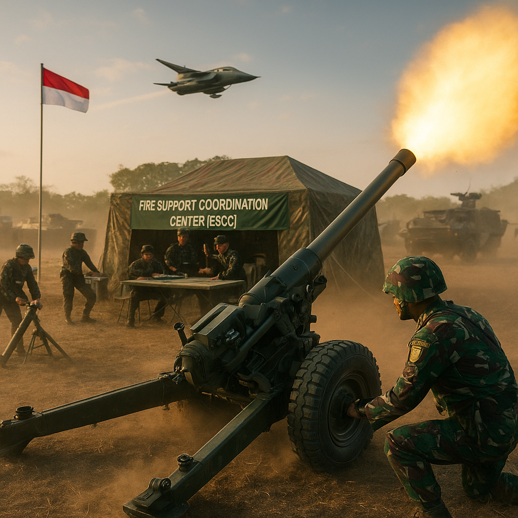 Doktrin Integrated Fire Support: Koordinasi Artileri, Mortir, dan Close Air Support dalam Latihan Divisi 1