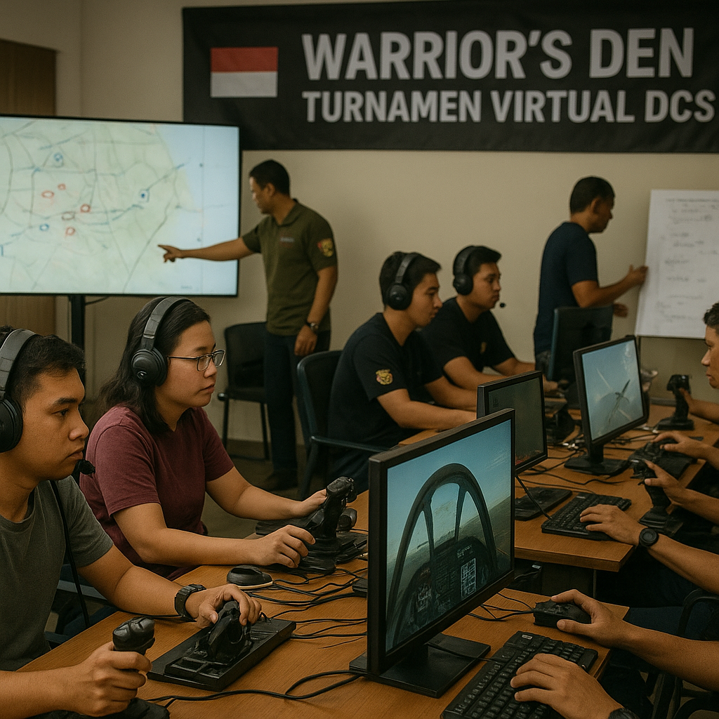 Komunitas Simulator Tempur 'Warrior's Den' Gelar Turnasi Virtual DCS World untuk Penggemar Militer Indonesia