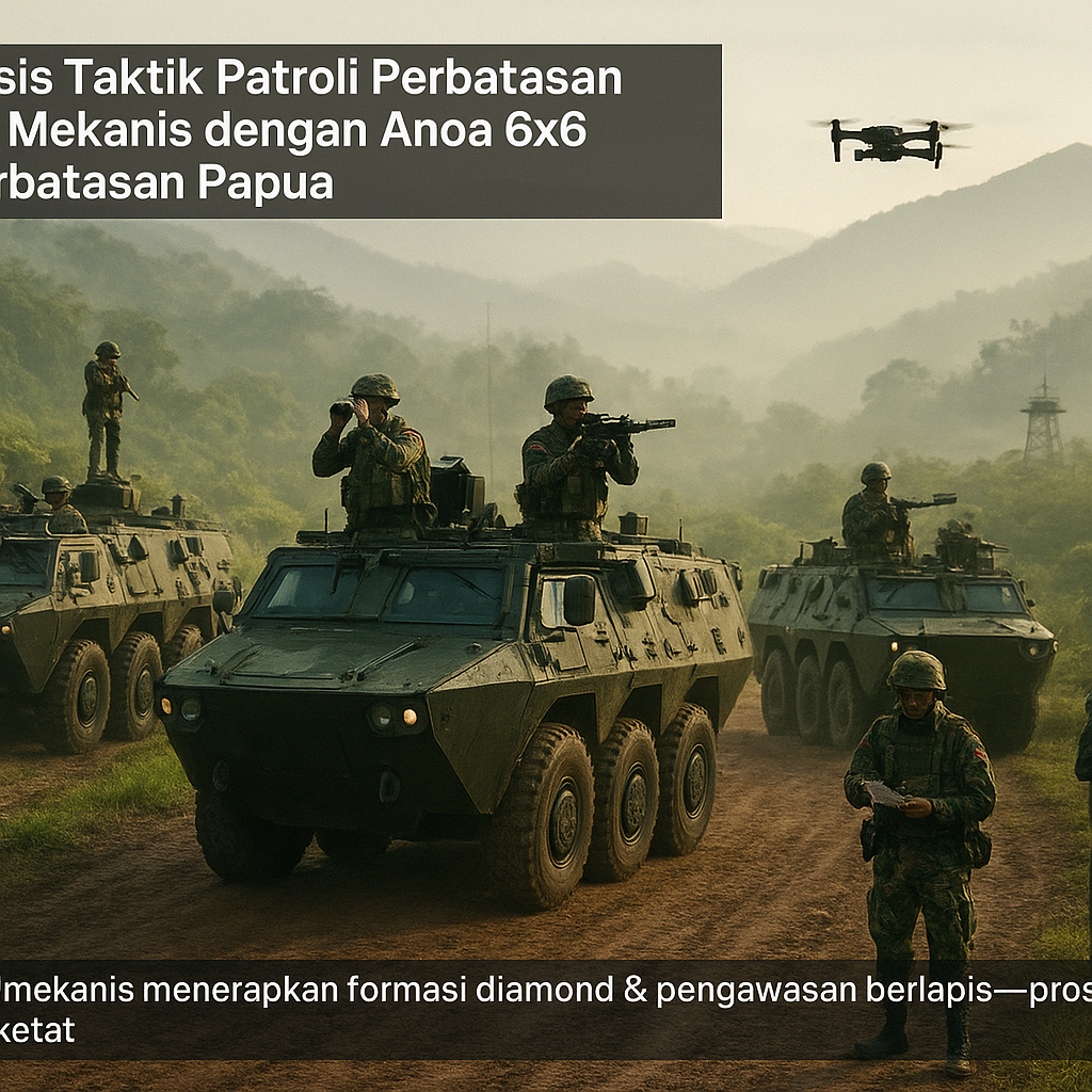 Analisis Taktik Patroli Perbatasan Yonif Mekanis dengan Anoa 6x6 di Perbatasan Papua