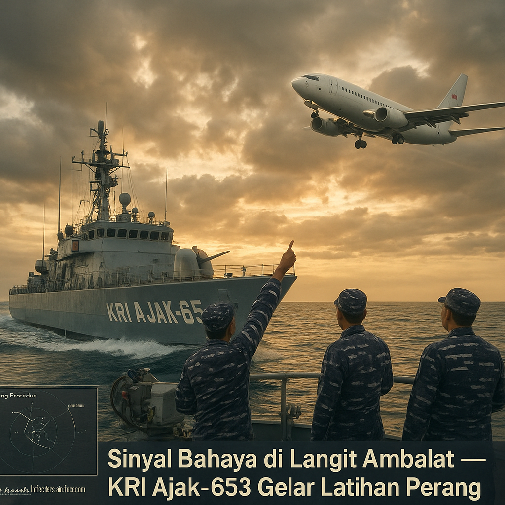 Sinyal Bahaya di Langit Ambalat, KRI Ajak-653 Gelar Latihan Perang Udara Bareng Boeing TNI AU