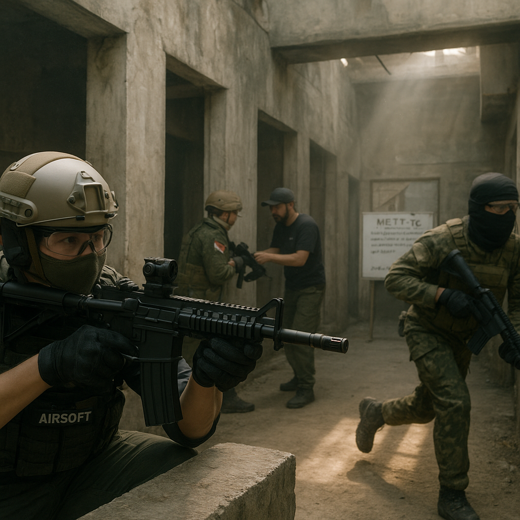 Komunitas Airsoft Indonesia Gelar Milsim dengan Scenario Urban Warfare