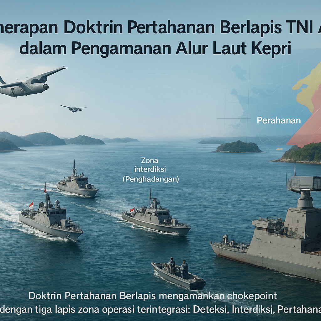 Penerapan Doktrin Pertahanan Berlapis TNI AL dalam Pengamanan Alur Laut Kepri