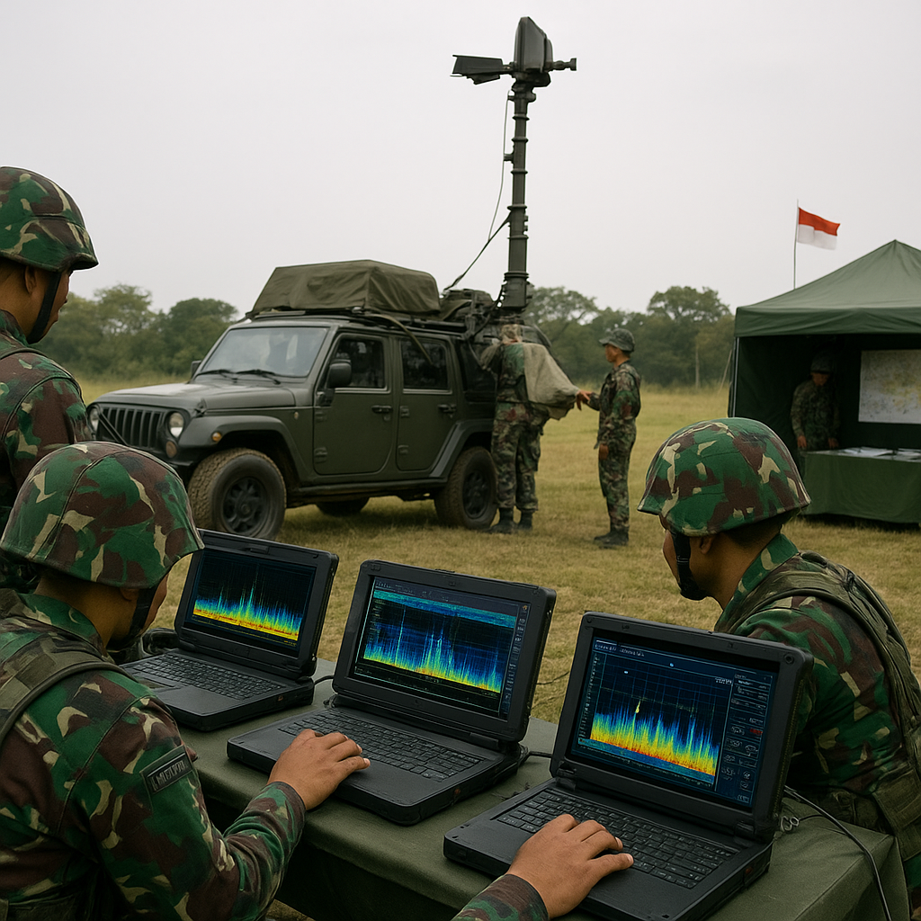 Pelatihan Electronic Warfare Battalion 2/PS TNI AD dalam Operasi Siber Offensive-Defensive