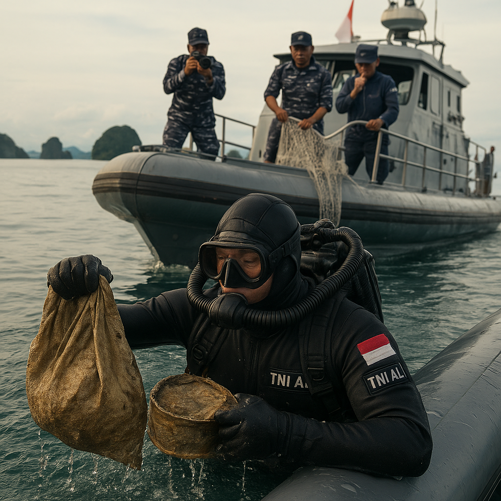 TNI AL Gagalkan Penyelundupan Pasir Timah di Kepri dengan Metode Patroli dan Penyisiran Terkoordinasi