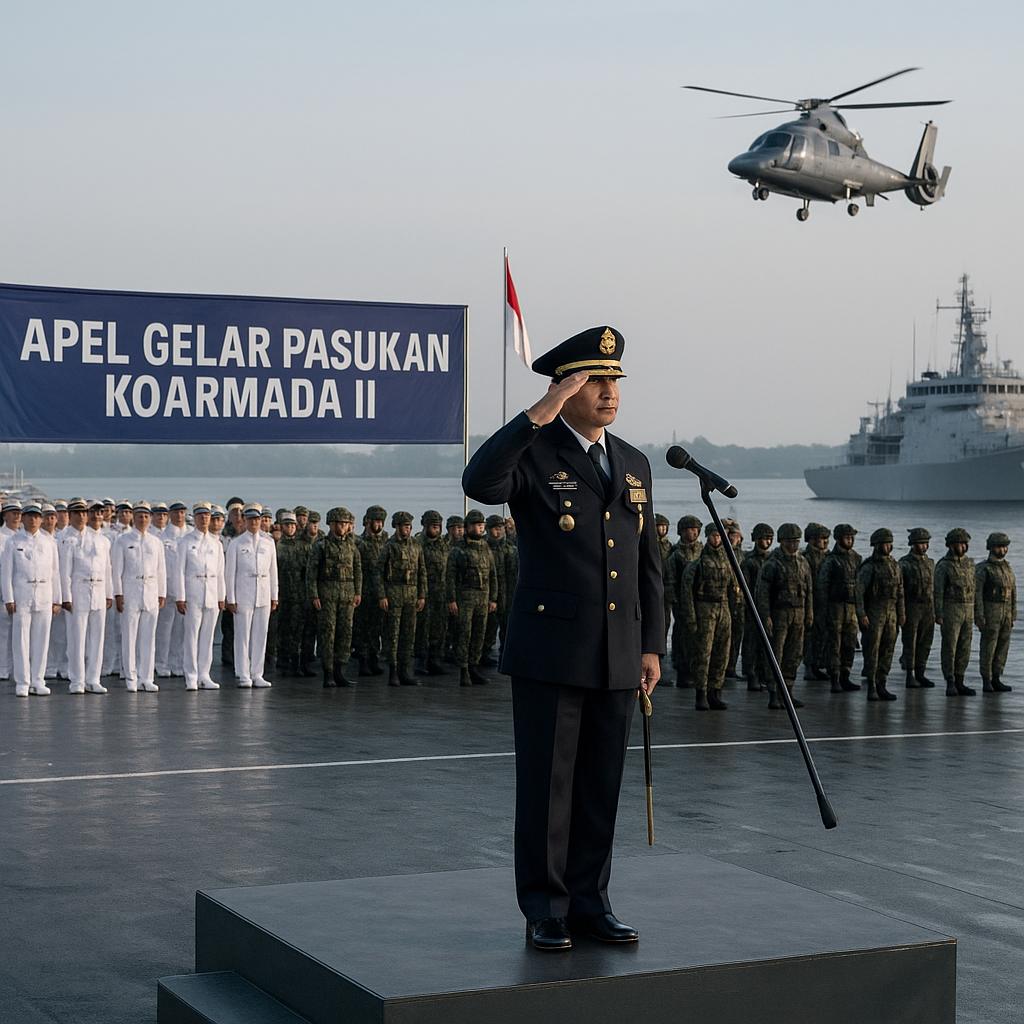 Pangkoarmada RI Pimpin Apel Gelar Pasukan dan Inspeksi Akhir Sebelum Latopsfib Besar
