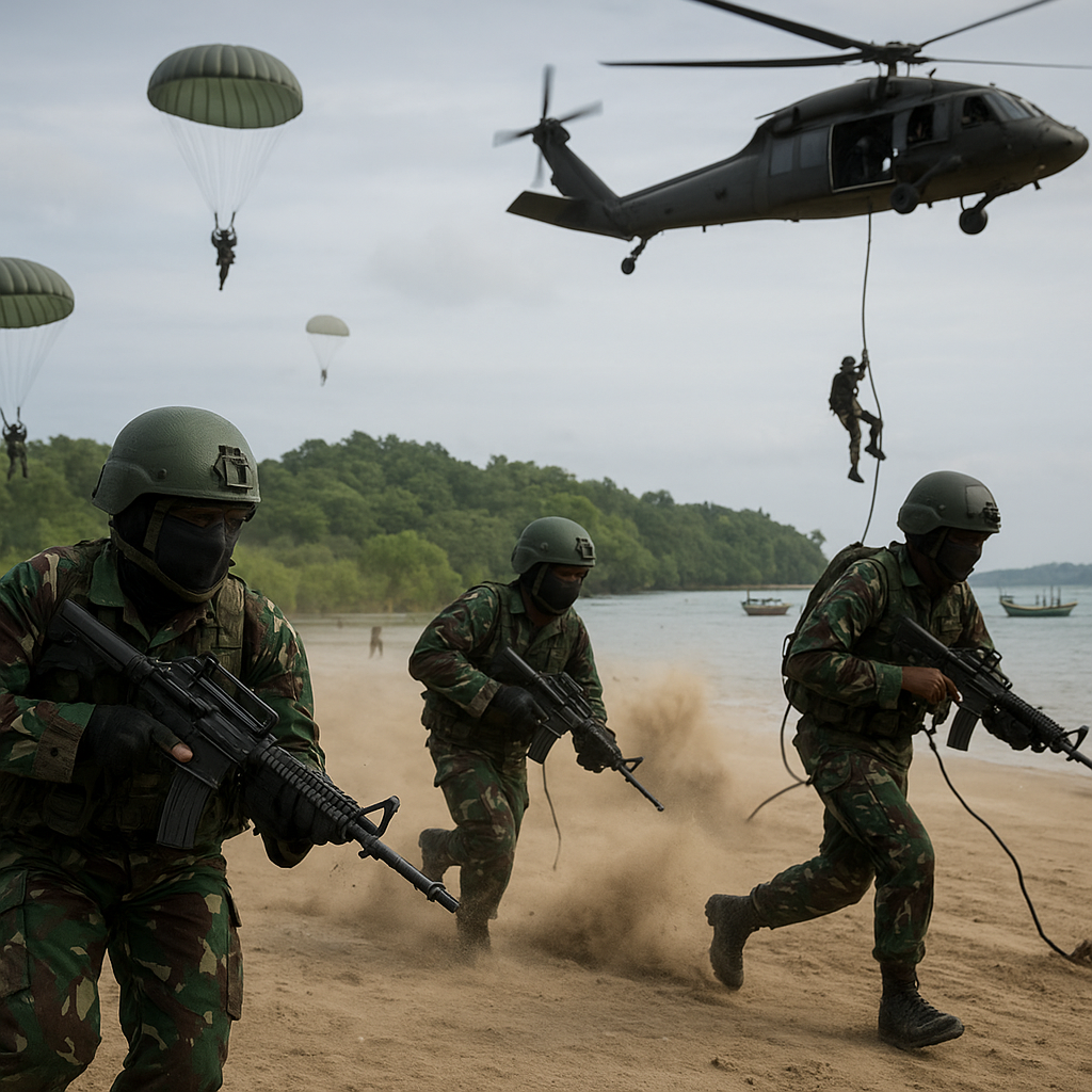 Latihan Trimatra TNI: Analisis Infiltrasi Udara KDOL di Dabo Singkep